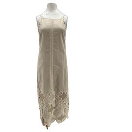 SéZane Leinenkleid beige Größe 36 Beige