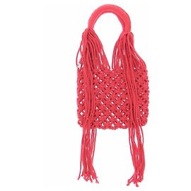 Autre Marque NANNACAY Tasche mit Fransen Rot Rot
