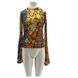 Autre Marque Top naranja con estampado floral Naranja