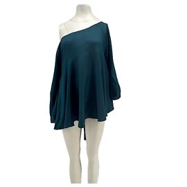 Top assimétrico verde de viscose Marni Verde