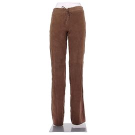 Autre Marque Pantalon en daim marron SASKIA Marron