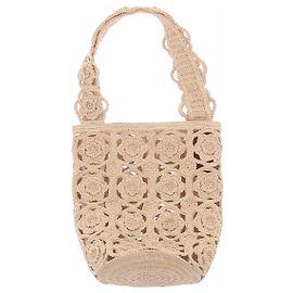 Sac panier en raphia SéZane beige Beige