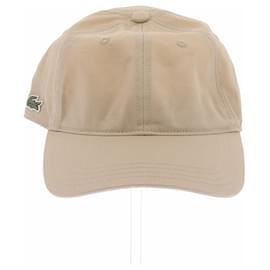 Gorra Lacoste de algodón beige Beige