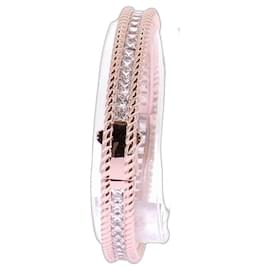 APM Monaco Pulseira de rosa com strass "Cordage" Rosa