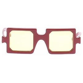 Autre Marque Red square sunglasses Red