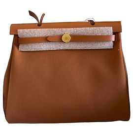Bolsa Hermès Herbag 31 Fauve Marrom