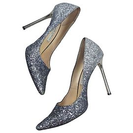 Jimmy Choo Escarpins Paillettes Argentées Argenté
