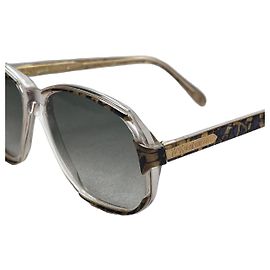 Yves Saint Laurent Sonnenbrille Leopard Braun Leopardenprint Metallisch