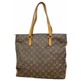 Borsa Tote Louis Vuitton Monogram Cabas Mezzo Marrone