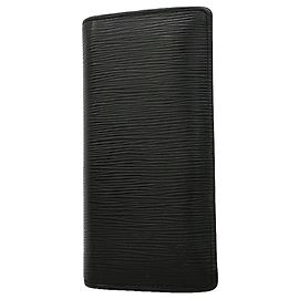 Louis Vuitton Epi Leather Portefeuille Brazza Long Wallet Black