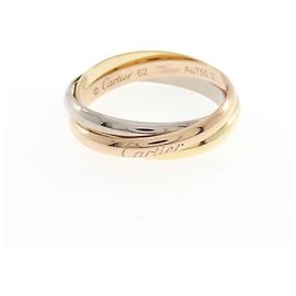 Anel Cartier Trinity em ouro rosa branco e amarelo 18K Outro
