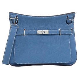 Hermès Borsa a tracolla Hermes Jypsiere 28cm Blu