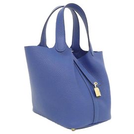 Hermès Bolsa Hermes Picotin Lock PM Azul