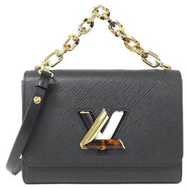 Borsa a tracolla Louis Vuitton Epi Twist MM Nero