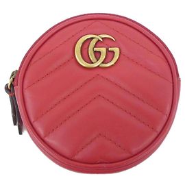Gucci GG Marmont Coin Purse Red