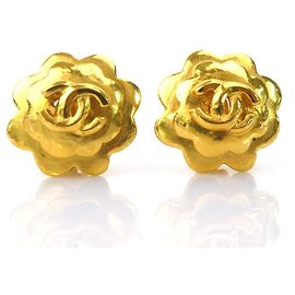 Chanel Clip-Ohrringe in Gold Golden