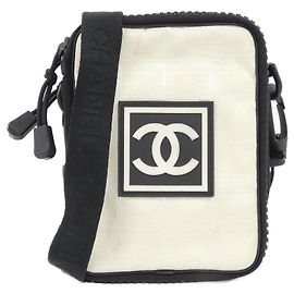 Borsa a tracolla Chanel Sport Line 22059 Nero Bianco