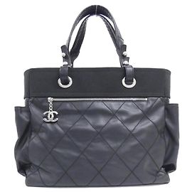 Chanel Paris Biarritz Line 34210 Handbag Black
