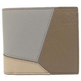 Loewe Puzzle Bifold-Münzbörsen-Geldbörse Braun