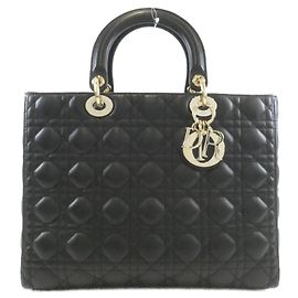 Bolso Christian Dior Lady Large Negro