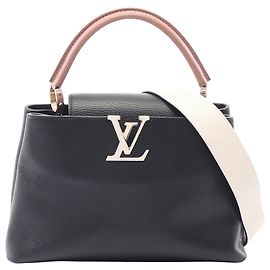 Louis Vuitton Capucines MM en cuir Taurillon noir Noir