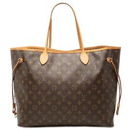 Louis Vuitton Marrone Monogram Neverfull GM Marrone