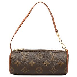 Louis Vuitton Marrone Monogram Papillon Pochette Marrone