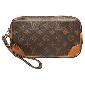 Louis Vuitton Marrón Monogram Marly Dragonne PM Castaño