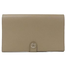 Cartera larga Hermès R.M.S. Toutainman Verso Beige