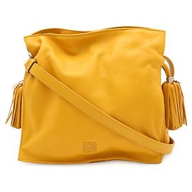 Borsa a tracolla Loewe Flamenco in pelle gialla Giallo