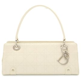 Christian Dior Cannage Handbag/Shoulder Bag Cream