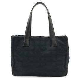 Chanel New Travel Line Tote PM Bag Black