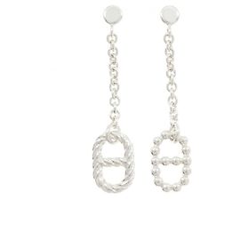 Hermès Boucles d'oreilles puces en argent 925 Hermes Autre