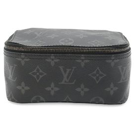 Pochette sac Louis Vuitton Monogram Eclipse Cube de Orangement PM Marron Noir