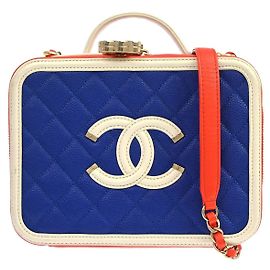 Chanel Filigree Vanity Clutch with Chain Quilted Caviar Mini Multiple colors