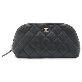 Pochette à main Chanel Matelassé Coco Mark Noir