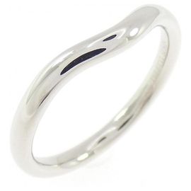 Tiffany & Co Tiffany Curved Band Ring in Platinum Other