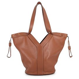 Sac cabas Yves Saint Laurent Paris Marron