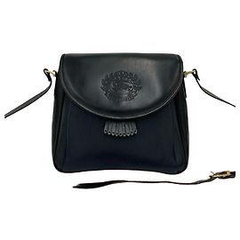 Borsa a tracolla in pelle Burberry Nero