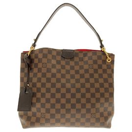 Bolso de hombro Louis Vuitton Graceful Damier Castaño