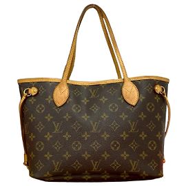 Borsa Tote Louis Vuitton Neverfull Monogram Marrone