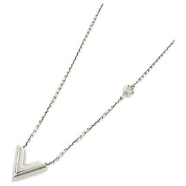 Collana Louis Vuitton Essential V Argento Metallico