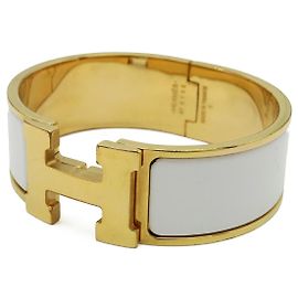 Hermès Pulsera Hermes Clic Clac H PM Blanco