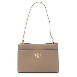 Bolsa de ombro em couro macio TRAPEZE SOFT Bally Marrom Bege