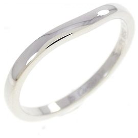 Cartier Ballerine Platinum Ring Size 17 Silvery Metallic