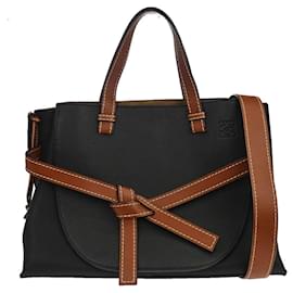 Loewe Gate Tote Leather Medium Black