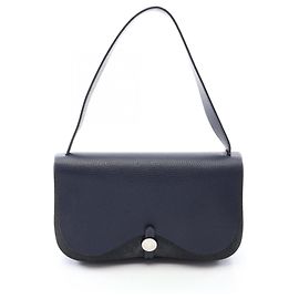 Borsa a tracolla Hermès Sac Colorado PM Blue Indigo Blu Blu navy