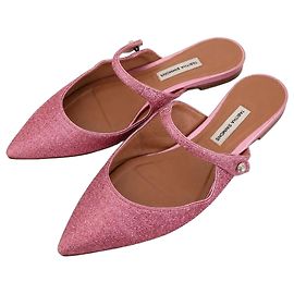 Mule a punta con glitter rosa Tabitha Simmons Rosa