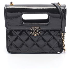 Bolso Chanel Matelassé Top Handle Mini Flap Negro