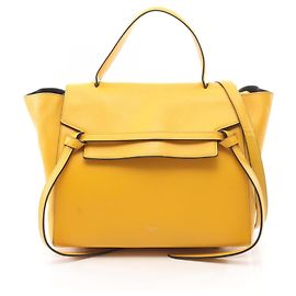 Céline Celine Belt Bag Mini - Yellow Leather Handbag Yellow